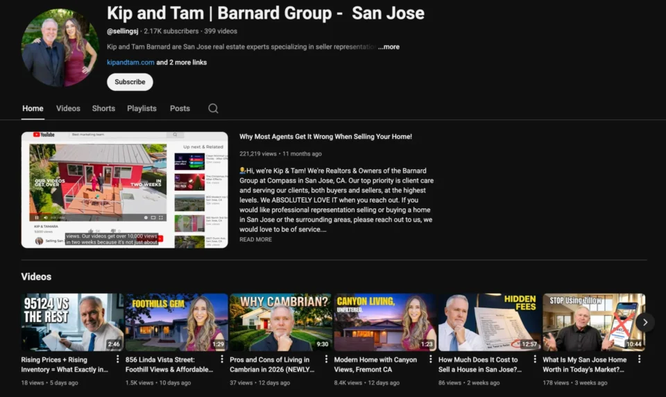 Silicon Valley property real estate agents Yt.